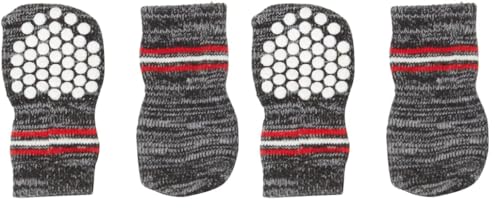 Trixie 19502 Hundesocken, Anti-Rutsch, S–M, 2 St., grau (Packung mit 2) von TRIXIE