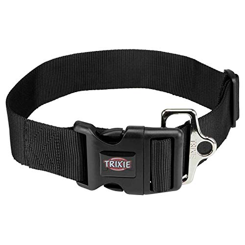 TRIXIE Premium Halsband Größe L–XXL: Halsumfang 55–80 cm/50 mm in schwarz - stufenlos verstellbares Hundehalsband für sehr große Hunde, neoprengepolstert, 1999401 von TRIXIE