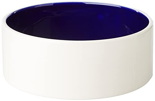 Trixie 2452 Keramiknapf, 2,3 l/ø 22 cm, creme/blau, 1 Stück (1er Pack) von TRIXIE