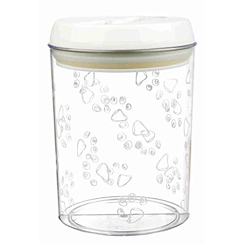 Trixie 24664 Futter- und Snackdose, Kunststoff, 1,5 l/ø 12 cm, transparent/weiß von TRIXIE