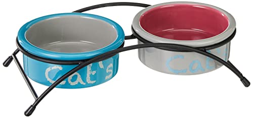 Trixie 24791 Napf-Set für Katzen, hellblau/orange/lila von TRIXIE