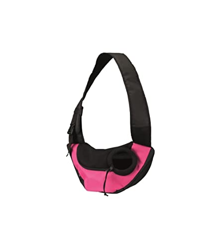 Trixie 28956 Fronttasche Sling, 50 × 25 × 18 cm, pink/schwarz von TRIXIE