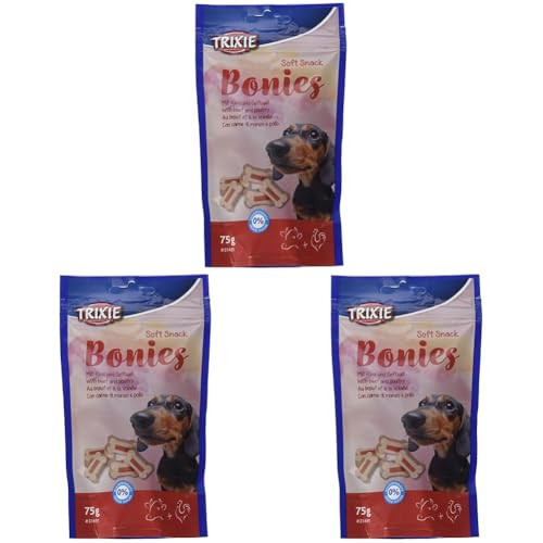 Trixie 31491 Soft Snack Bonies, 75 g (Packung mit 3) von TRIXIE