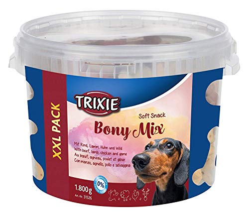 TRIXIE zuckerfreie Lerkerli Box "Soft Snack Bony Mix, XXL Pack, 1.800 g" - 31526 von TRIXIE