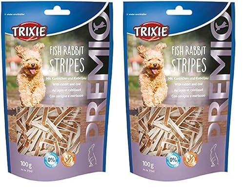 Trixie 31547 Premio Fish Rabbit Stripes, 100 g (Packung mit 2) von TRIXIE