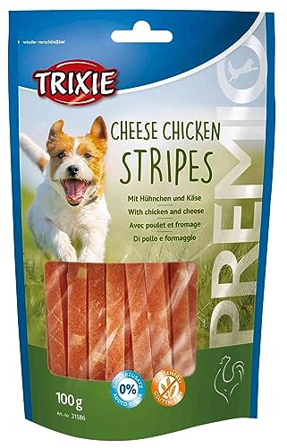 TRIXIE glutenfreie Käse-Huhn-Streifen "PREMIO Cheese Chicken Stripes, 100 g" - 31586 von TRIXIE