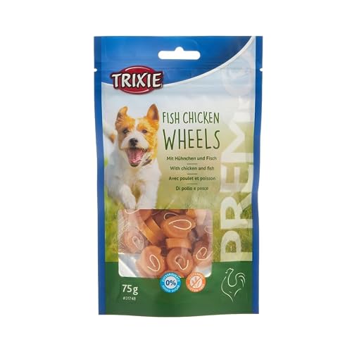 TRIXIE Hundeleckerli PREMIO Hunde-Chicken Wheels 75g - Premium Leckerlis für Hunde glutenfrei - ohne Getreide & Zucker, schmackhafte Belohnung für Training & Zuhause - 31748 von TRIXIE