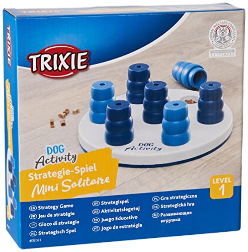 TRIXIE Hundespielzeug Intelligenz Dog Activity Strategiespiel „Mini Solitär“ – Anspruchsvolles Intelligenzspielzeug für Hunde zur Beschäftigung, ø 20cm – 32023 von TRIXIE