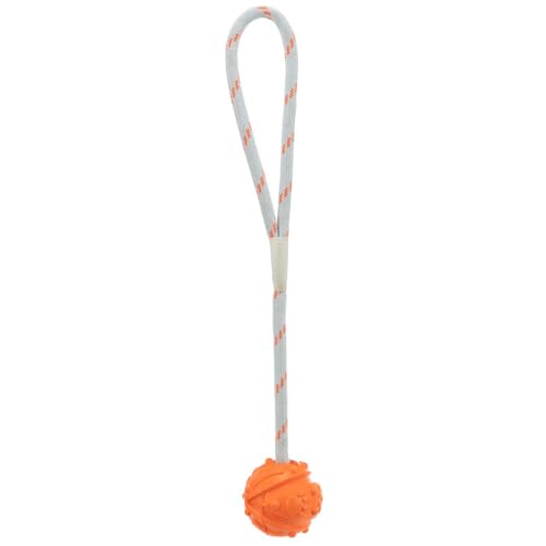 Trixie 33481 Ball am Seil, Naturgummi, schwimmt, ø 4,5/35 cm von TRIXIE