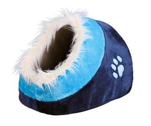 Trixie 36309 Kuschelhöhle Minou, 35 × 26 × 41 cm, dunkelblau/blau von TRIXIE