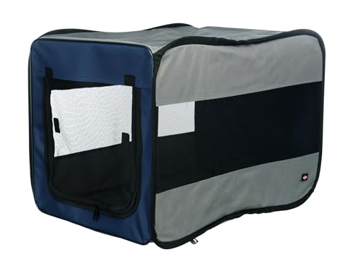 Trixie 39692 Mobile Kennel Twister, S: 45 × 45 × 64 cm, dunkelblau/hellblau von TRIXIE