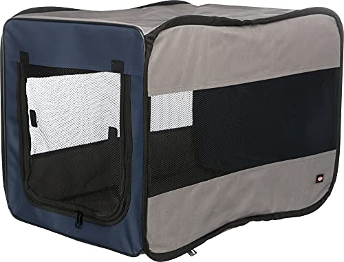 Trixie 39692 Mobile Kennel Twister, S: 45 × 45 × 64 cm, dunkelblau/grau von TRIXIE