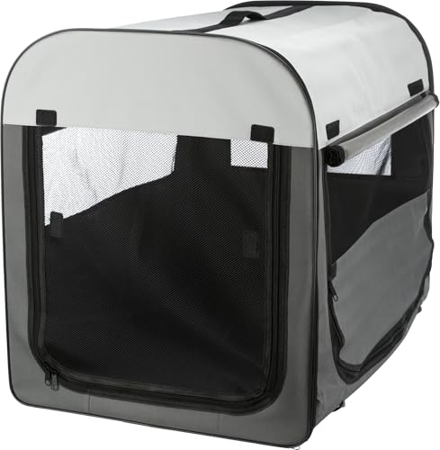 Trixie 39704 Mobile Kennel, M: 55 × 65 × 80 cm, Grau von TRIXIE