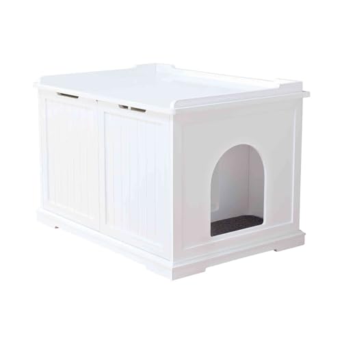 Trixie 40233 Katzenhaus für Katzentoilette XL, 75 × 51 × 53 cm, weiß von TRIXIE