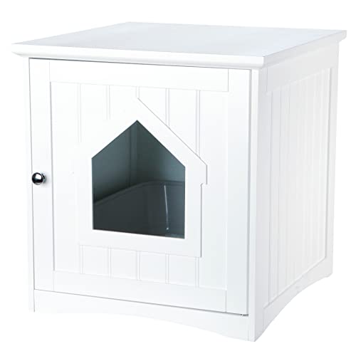 Trixie 40290 Katzenhaus für Katzentoilette, 49 × 51 × 51 cm, weiß von TRIXIE