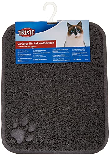 Trixie 40381 Vorleger für Katzentoiletten, PVC, 37 × 45 cm, anthrazit von TRIXIE