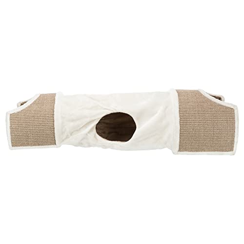 Trixie 43004 Kratztunnel, 110 × 30 × 38 cm, lichtgrau/braun/taupe von TRIXIE