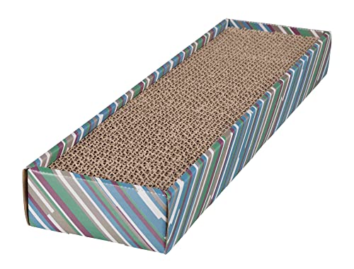 Trixie 4327 Kratzpappe Scratchy, 48 × 5 × 13 cm, bunt von TRIXIE