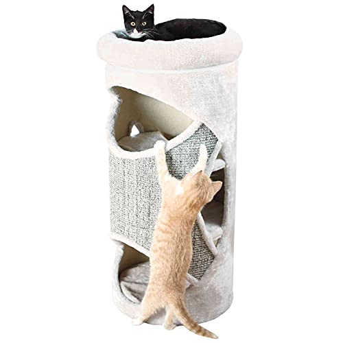 Trixie 43376 Cat Tower Gracia, 85 cm, lichtgrau/grau-meliert, 1 Stück (1er Pack) von TRIXIE