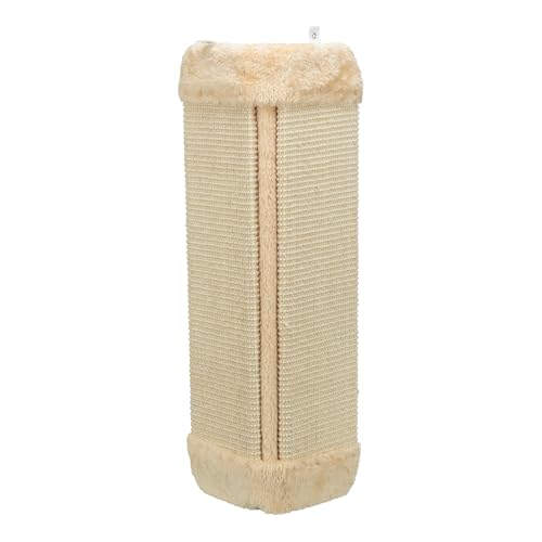 TRIXIE Kratzbrett für Zimmerecken - Sisal Kratzfläche - plüschbezogene Rückseite - Katzenminze - 32 × 60 cm - 43431 von TRIXIE