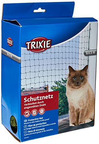 Trixie 44294 Schutznetz, drahtverstärkt, 6 × 3 m, olivgrün von TRIXIE