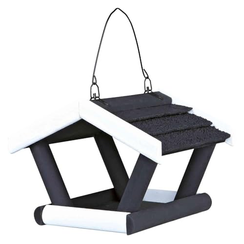 Trixie 55803 natura Futterhaus zum Hängen, 17 × 19 × 14 cm, schwarz/weiß von TRIXIE