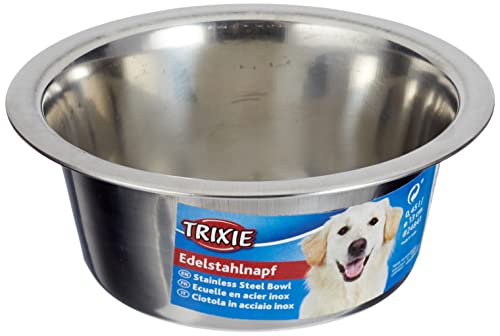 Trixie 6183 Edelstahlnapf, 0,45 l/ø 13 cm, metallisch von TRIXIE