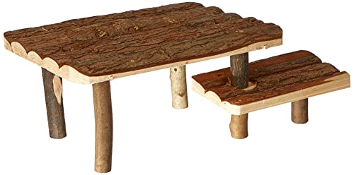 Trixie 62262 Natural Living Unterstand und Liegeplatz m. Treppe, 37 × 17 × 28 cm von TRIXIE