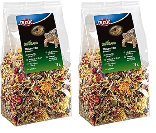 Trixie 76394 Blüten-Mix für Reptilien, 75 g (Packung mit 2) von TRIXIE