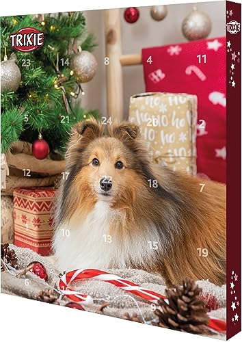 Trixie 9268 TRIXIE Adventskalender für Hunde, 30 × 34 × 3,5 cm von TRIXIE
