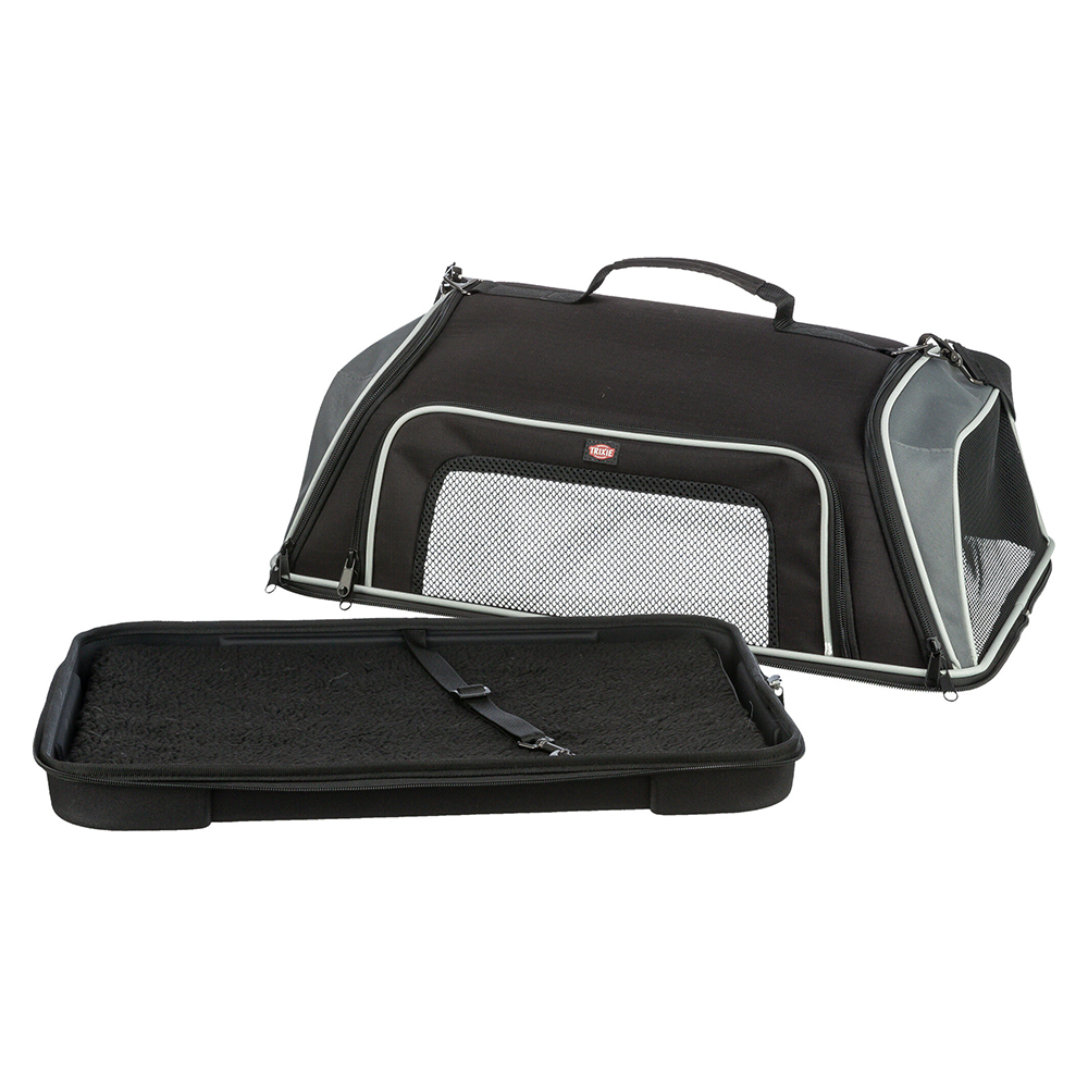 Trixie Airline Tragetasche Boarding - schwarz/grau, L 55 x B 23 x H 40 cm von TRIXIE