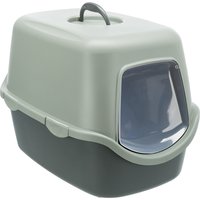 Trixie Be Eco Katzentoilette Vico mit Haube - Toilette anthrazit / grau-grün von TRIXIE