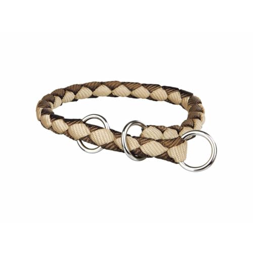 Trixie Cavo Zug-Stopp-Halsband S: 25–31 cm/ø 12 mm braun/beige von DOG Copenhagen