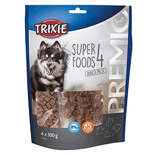 Trixie 31854 Premio 4 Superfoods, Huhn/Ente/Rind/Lamm, 4 x 100 g von TRIXIE