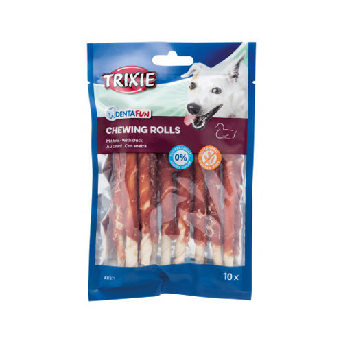 Trixie Denta Fun - Duck Chewing Rolls - 250 g von TRIXIE