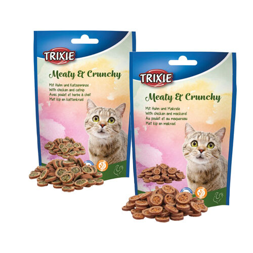 Trixie Fleischig & Knusprig- Huhn & Katzenminze - 50 g von TRIXIE