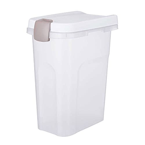 TRIXIE 24666 Tonne, luftdicht verschließbar, Kunststoff, 15 l/22 × 41 × 33 cm, transparent-we von TRIXIE