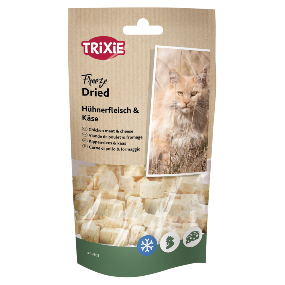 Trixie Gefriergetrocknete Snacks mit Huhn & Käse - Sparpaket: 3 x 25 g von TRIXIE