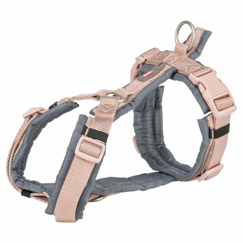 TRIXIE Geschirr fÜr Hunde Premium Trekking Blush pink/Graphite Grey von TRIXIE