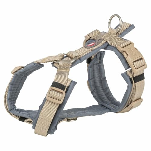 TRIXIE Geschirr für Hunde Premium Trekking Sand Taupe/Graphit grau von TRIXIE