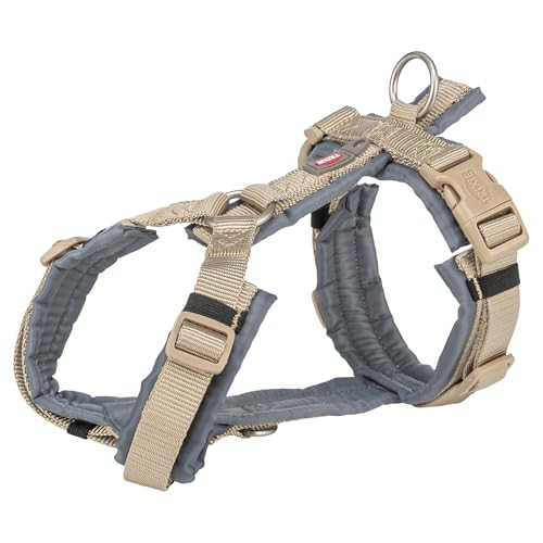 TRIXIE Geschirr fÜr Hunde Premium Trekking Sand Taupe/Graphit grau von TRIXIE