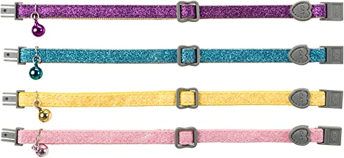 Trixie | Glitzerhalsband mit Herz | Halsumfang 18 - 30 cm von TRIXIE