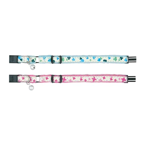 Trixie Glow in the Dark Kätzchen Katze Plüsch Halsband, 1 stuck, (Assortiert) von TRIXIE