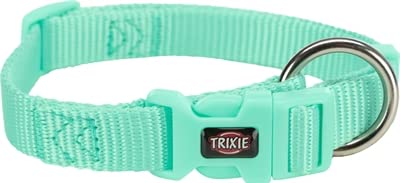 Trixie Halsband Hond Premium Mintgroen-22-35X1 CM von TRIXIE