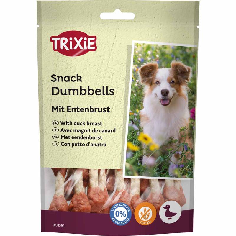 Trixie Hundesnack Dumbbells mit Entenbrust 5x80g von TRIXIE