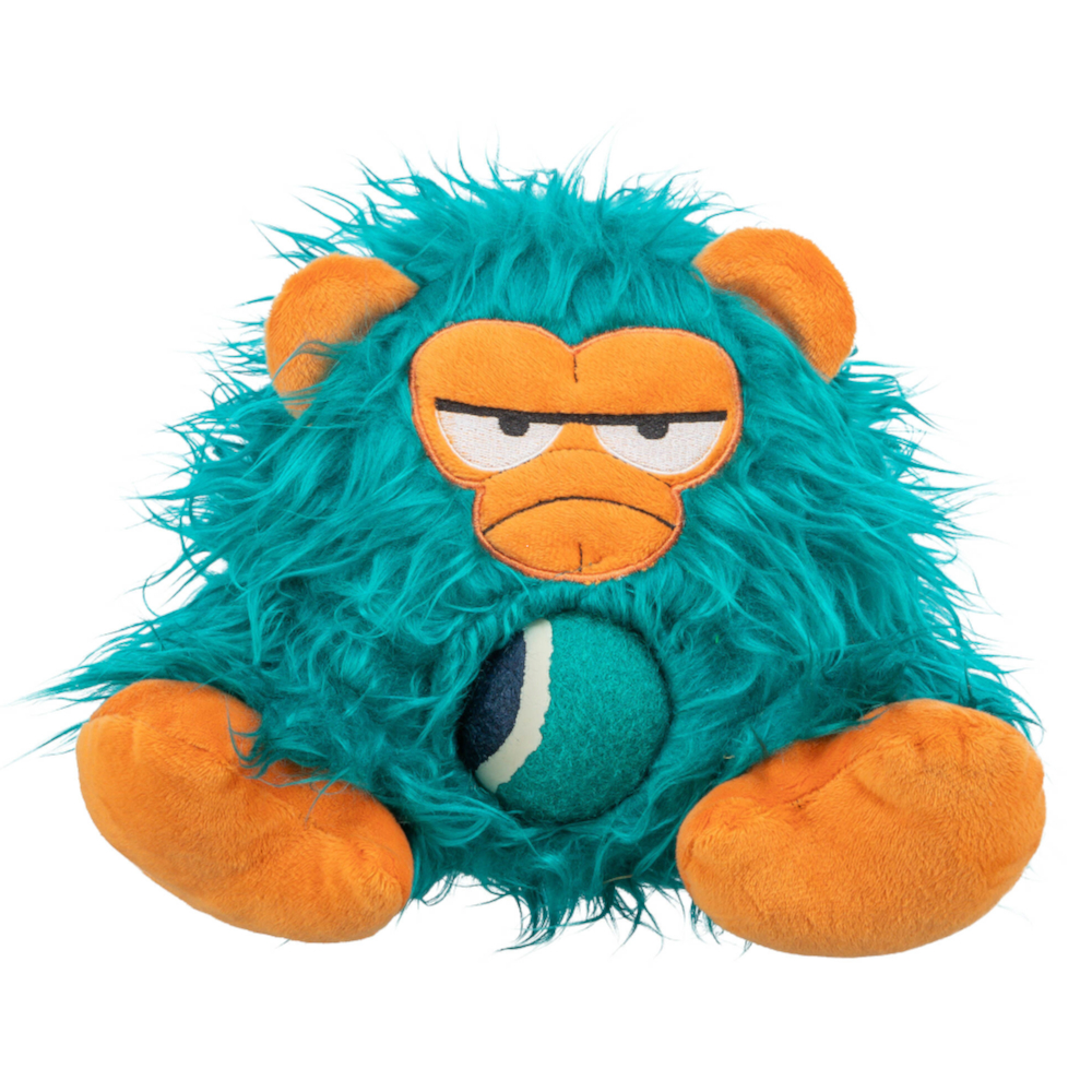 Trixie Hundespielzeug Monster mit Tennisball - L 16 x B 18 x H 25 cm von TRIXIE