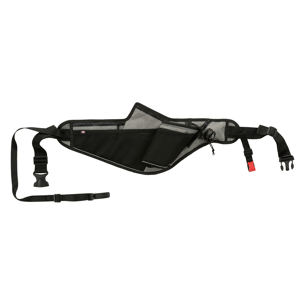 Trixie Jogginggurt mit Leine, grau/schwarz - Gurt: 70 - 130 cm, Leine: 115 - 150 cm, 20 mm breit Trixie Jogginggurt mit Leine, grau/schwarz - Gurt: 70 - 130 cm, Leine: 115 - 150 cm, 20 mm breit von TRIXIE