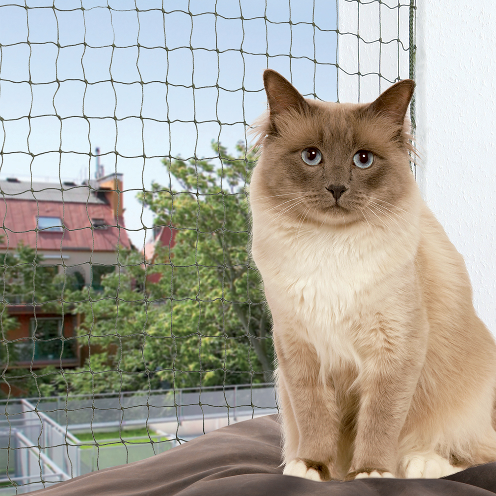 Trixie Katzenschutznetz mit Drahtverstärkung - L 8 x H 3 m von TRIXIE