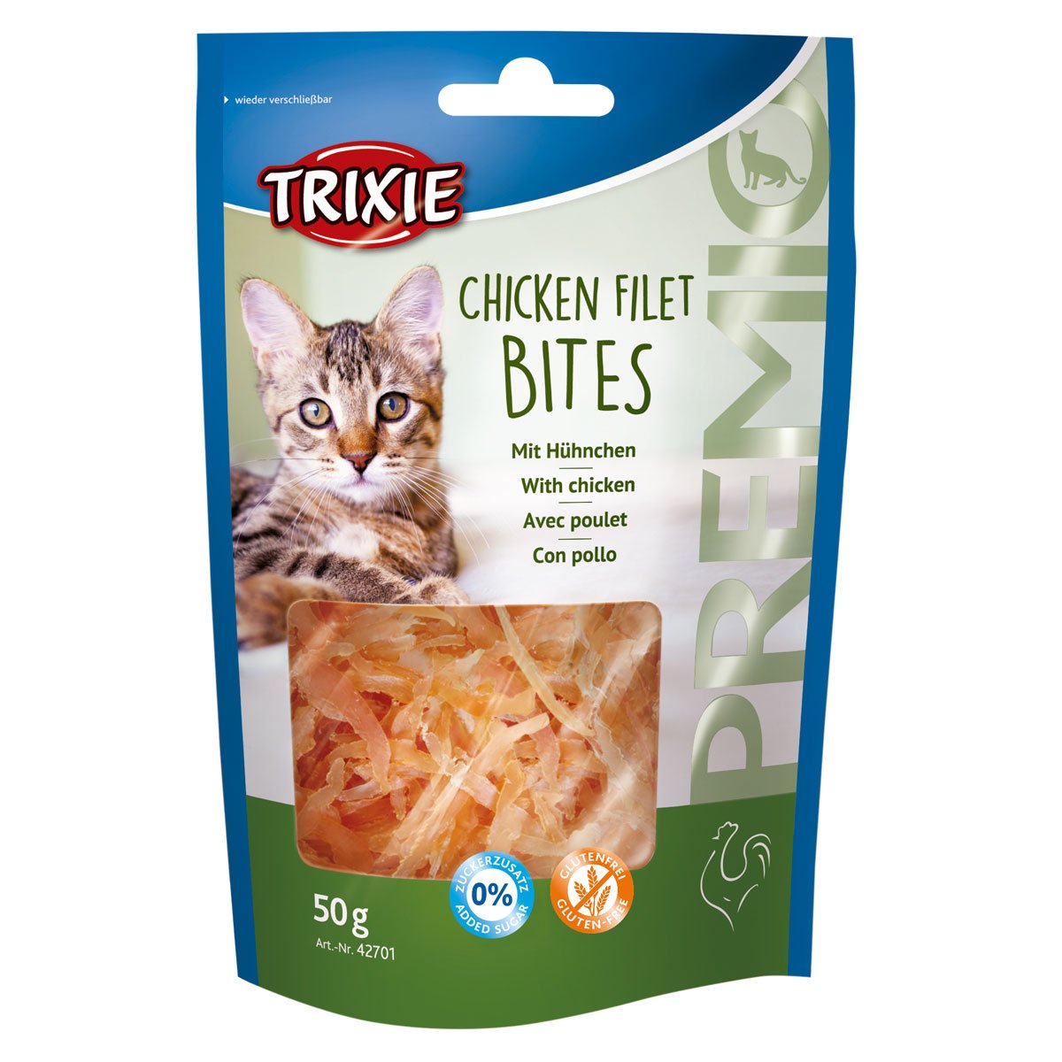 Trixie Katzensnack PREMIO Chicken Filet Bites 50g von TRIXIE