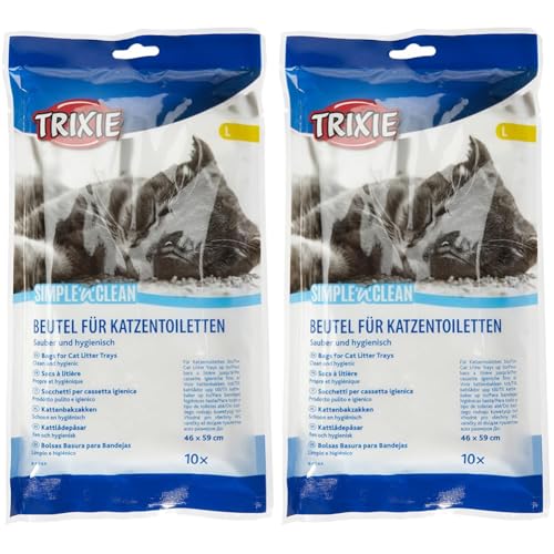 Trixie Katzentoilettenbeutel, bis 46 Ã— 59 cm, 10 St. (Packung mit 2) von TRIXIE